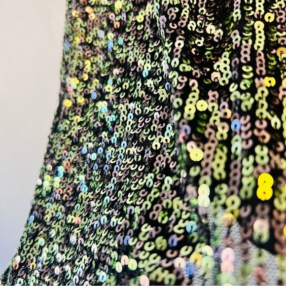 Ramy Brook New York Ombré Grey Green Sequin Tank 8 - Picture 8 of 13